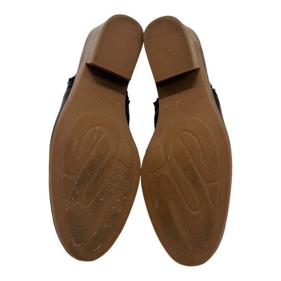 Gentle Souls Harlie Slingback Black Leather Open Back Comfort Booties Womens 9.5 - Picture 9 of 13